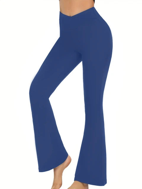 Avvielle V-cut flare leggings