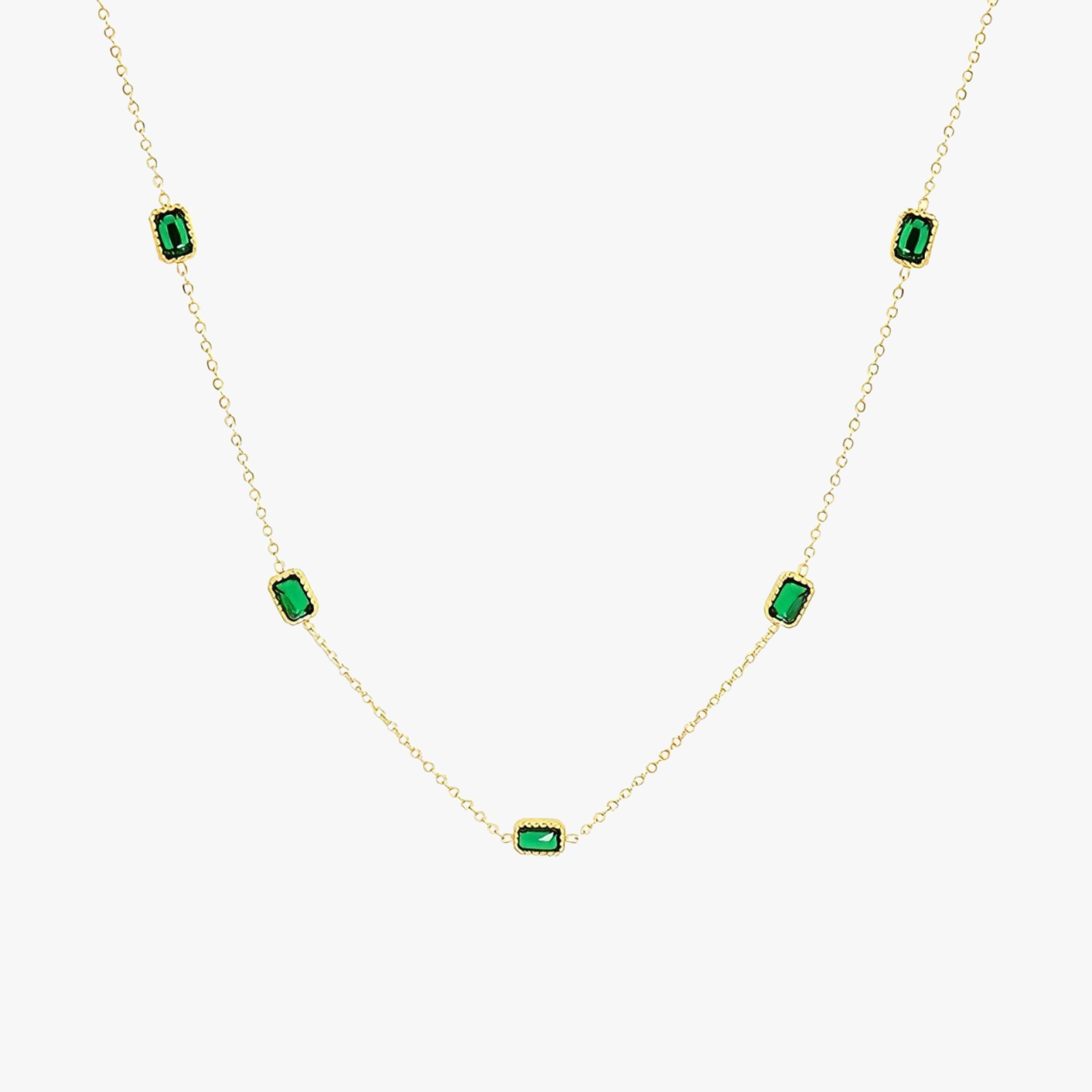 Francia Green Necklace