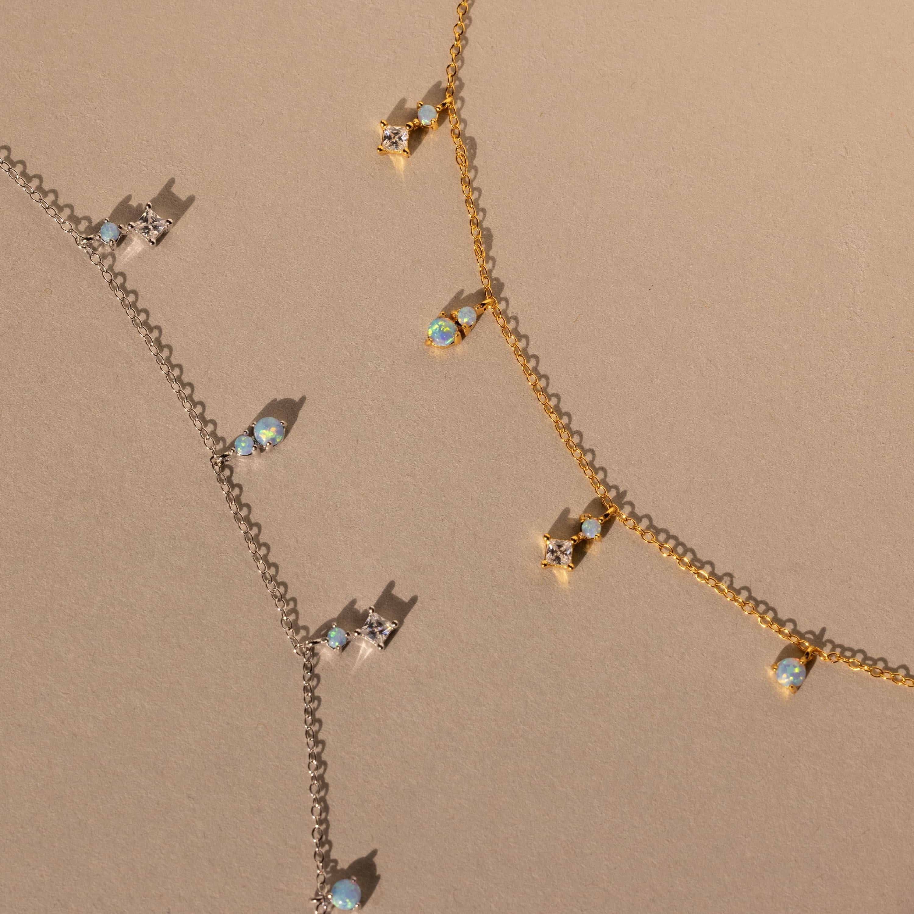 Celeste Opal Drop Necklace