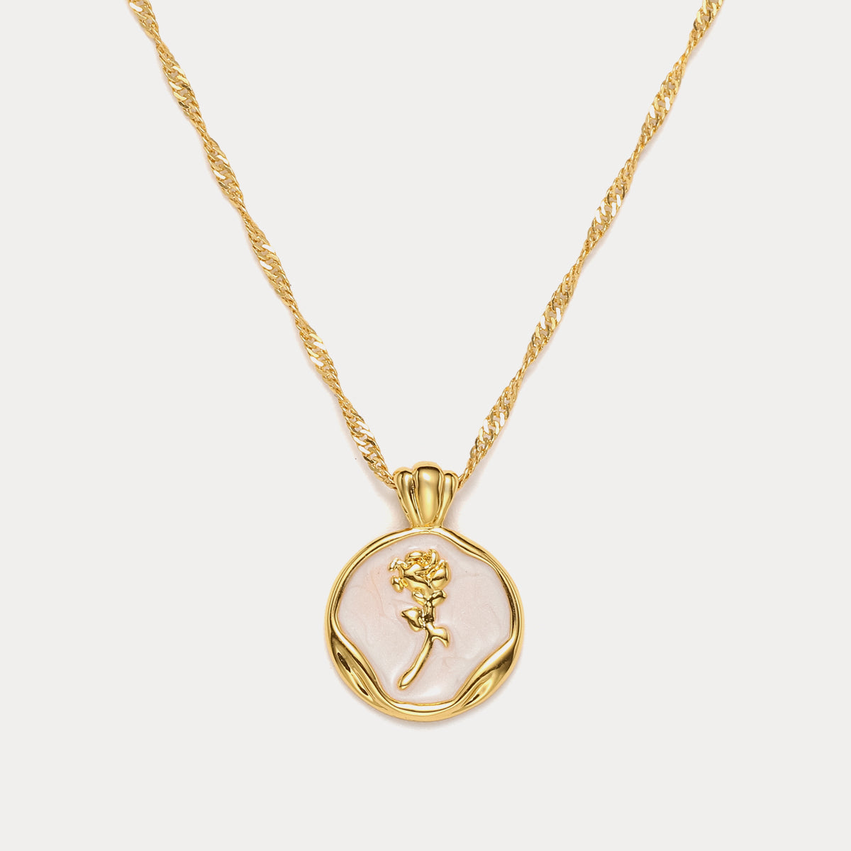 Rose Gold Pendant Necklace