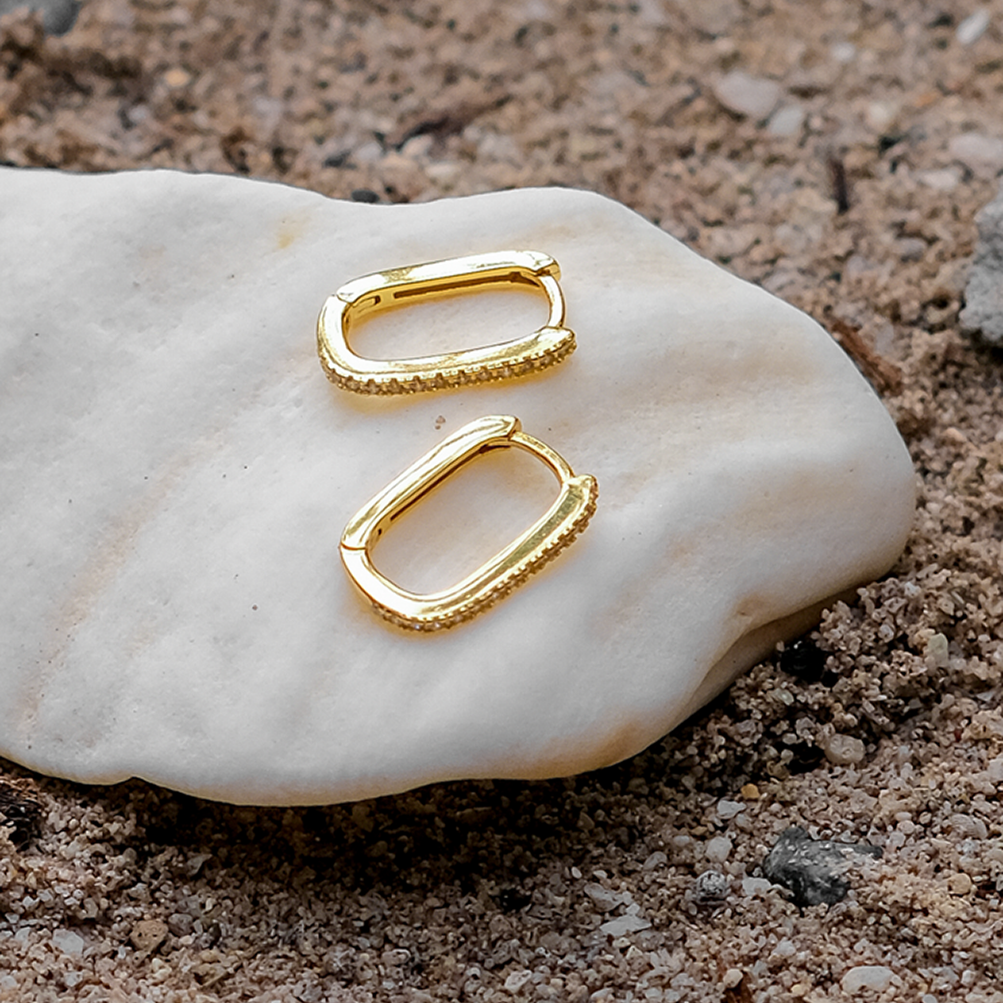 Melissa Oval Hoop Earrings