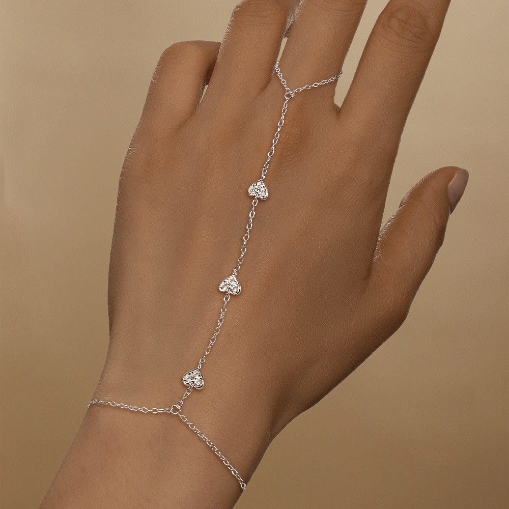 Amélie Crystal Heart Bracelet