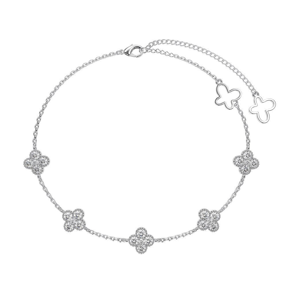 Aurélie Clover Crystal Bracelet
