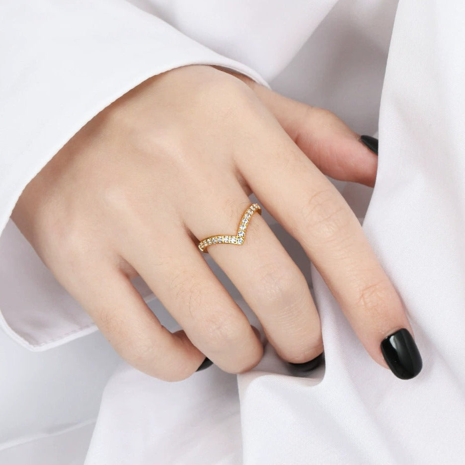 Zara Crown Crystal Ring