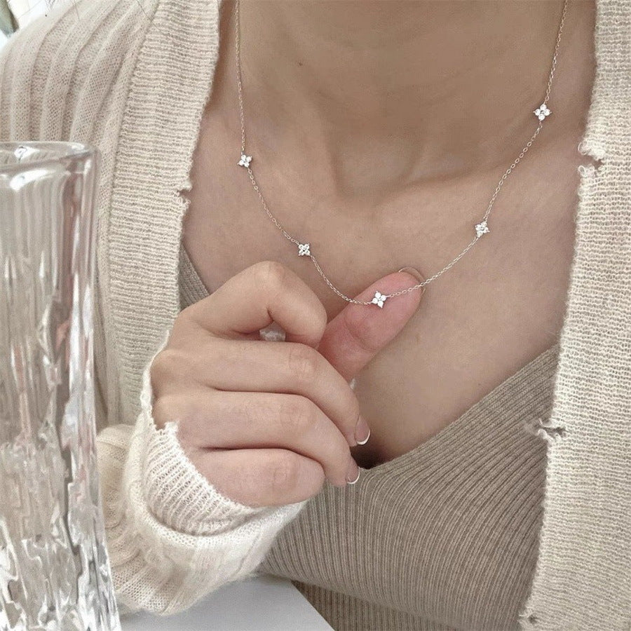 Mia Dainty Crystal Necklace