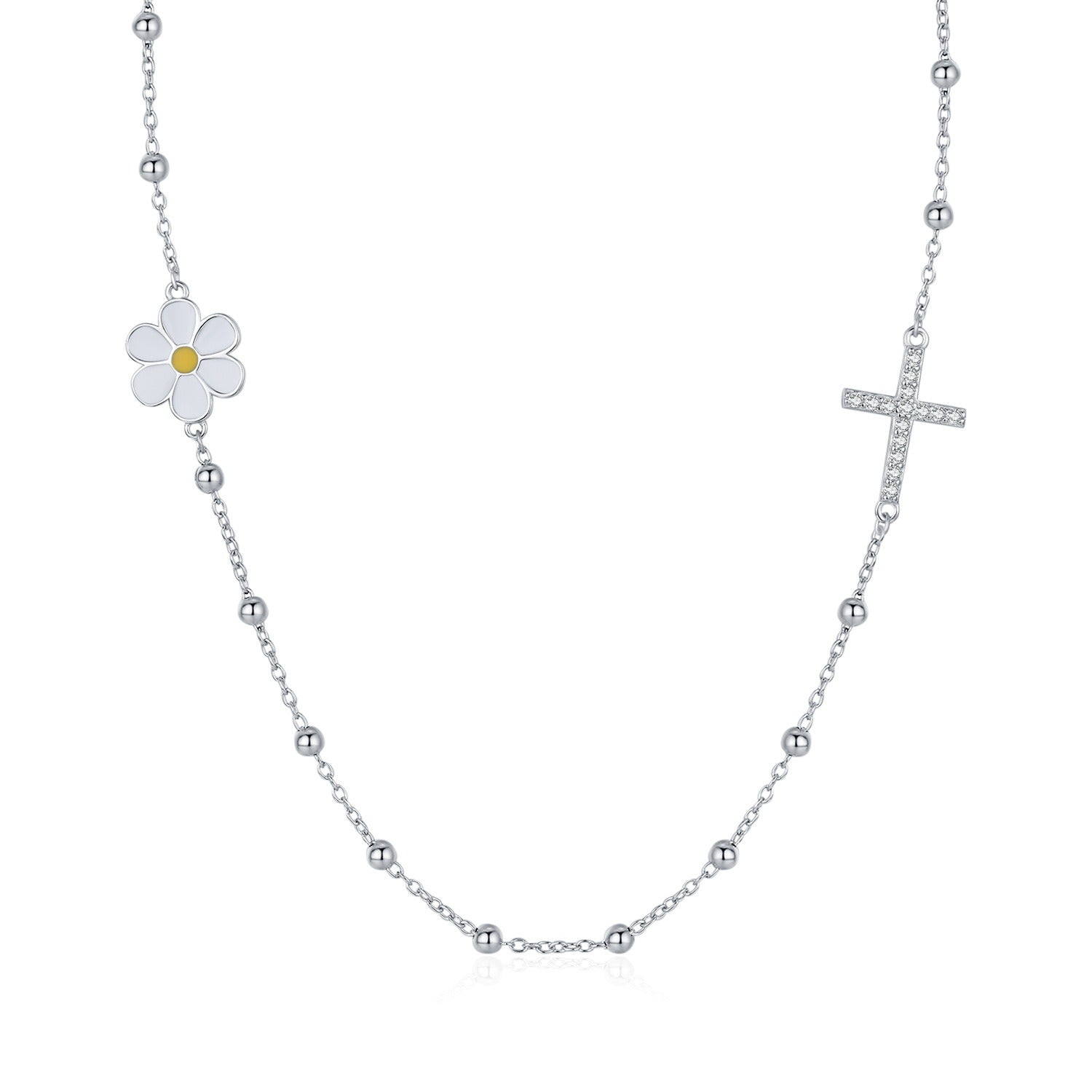 Elise Marguerite Croix Necklace