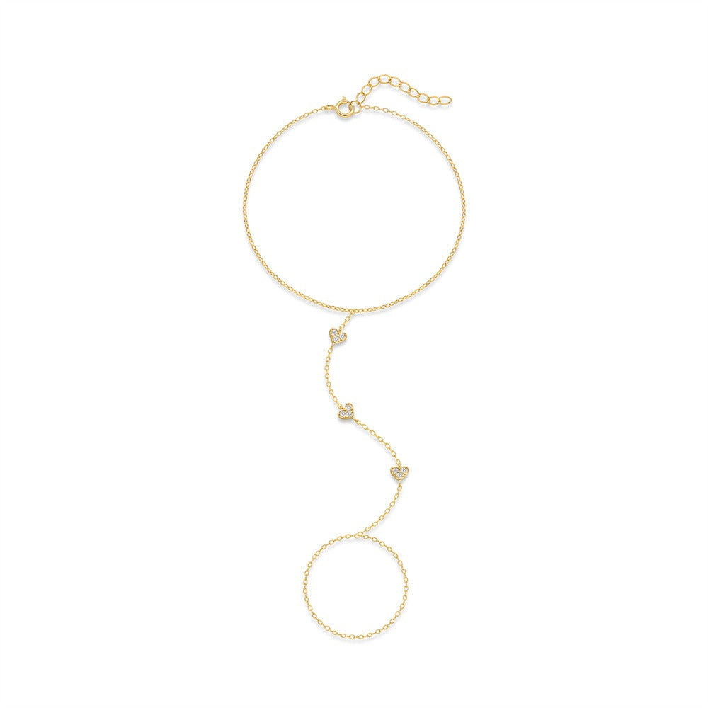 Amélie Crystal Heart Bracelet