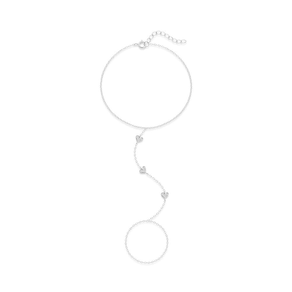 Amélie Crystal Heart Bracelet