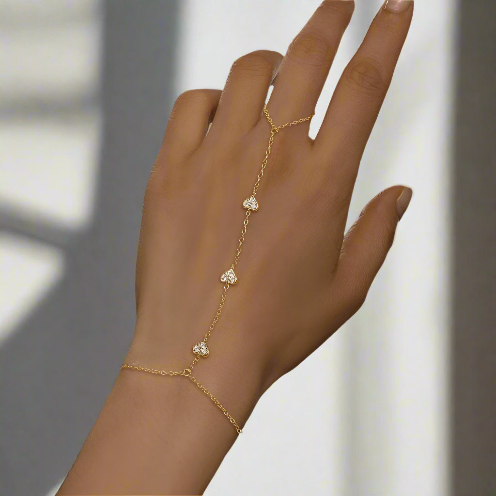 Amélie Crystal Heart Bracelet