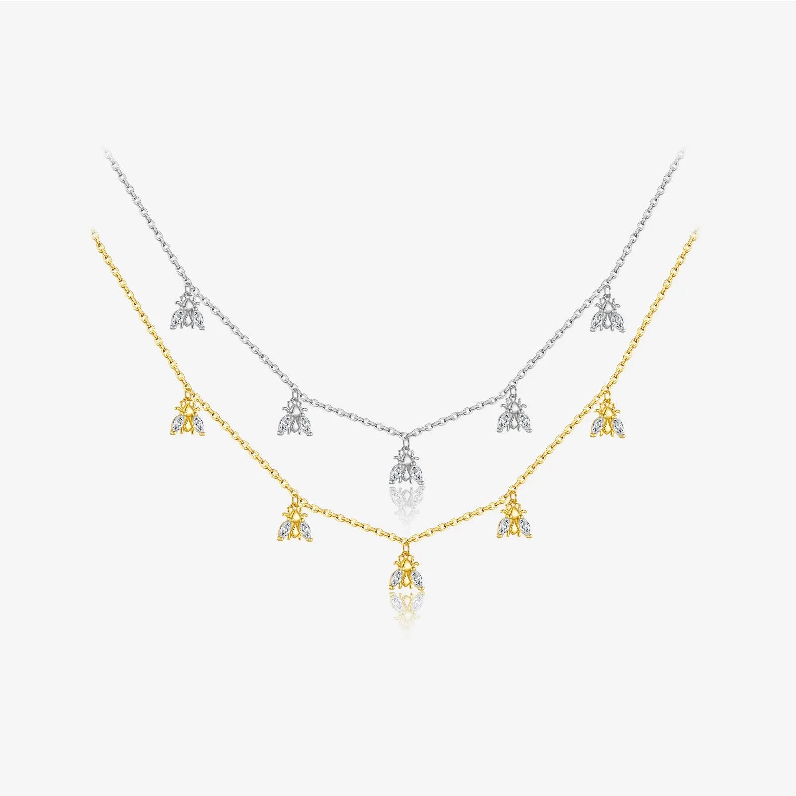 Amélie Crystal Bee Necklace