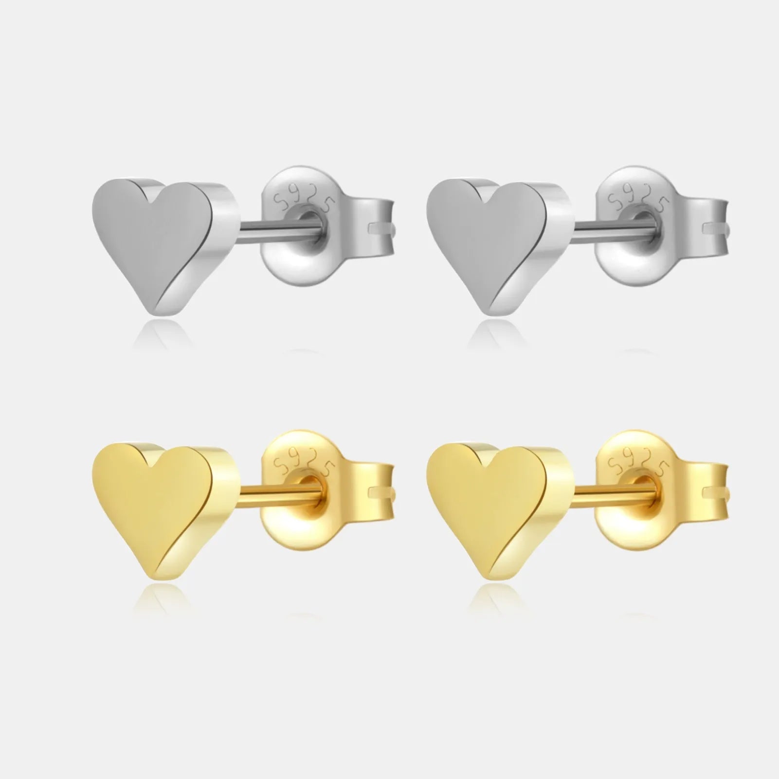 Giulia Heart Stud Earrings