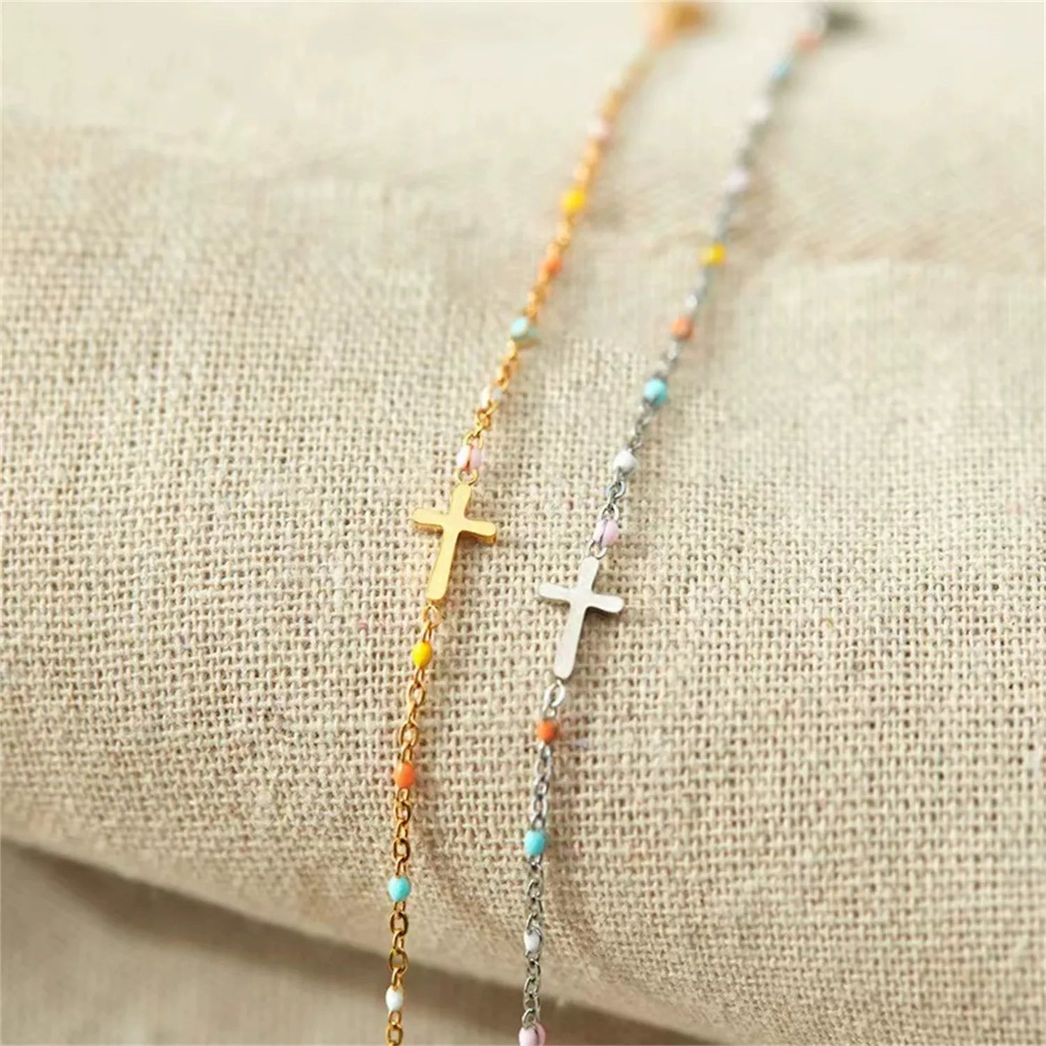 Amélie Cross Bead Bracelet