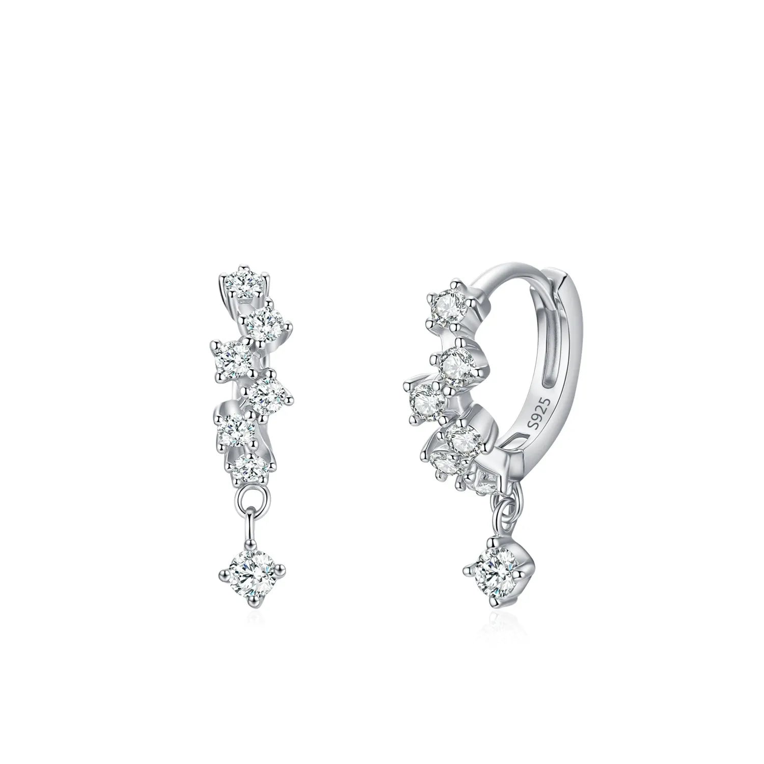 Lilou Crystal Drop Hoops