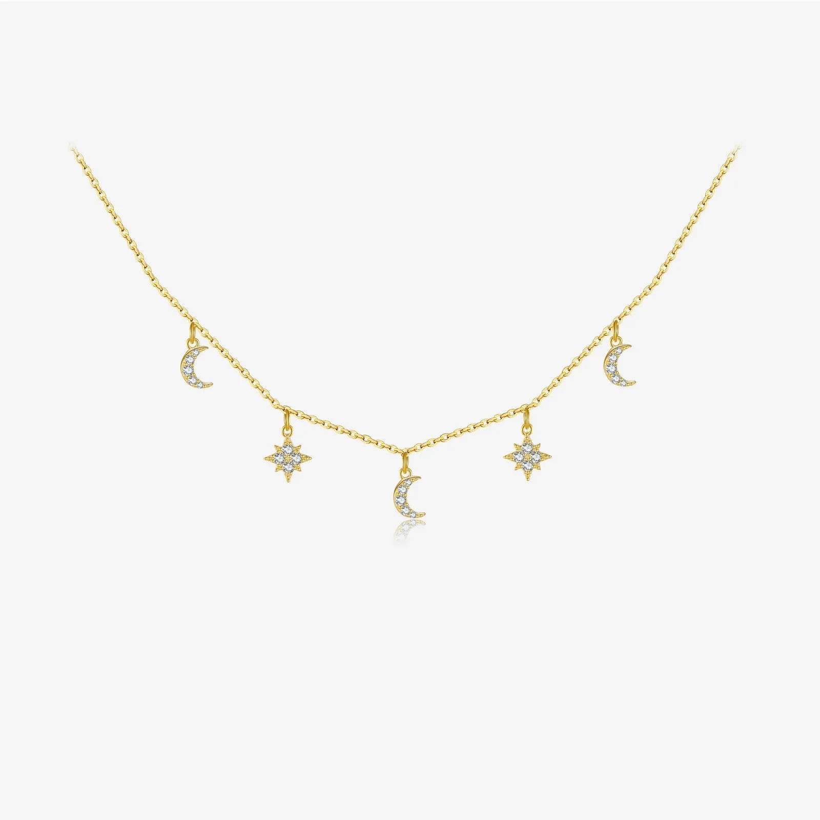 Amélie Moon & Star Necklace