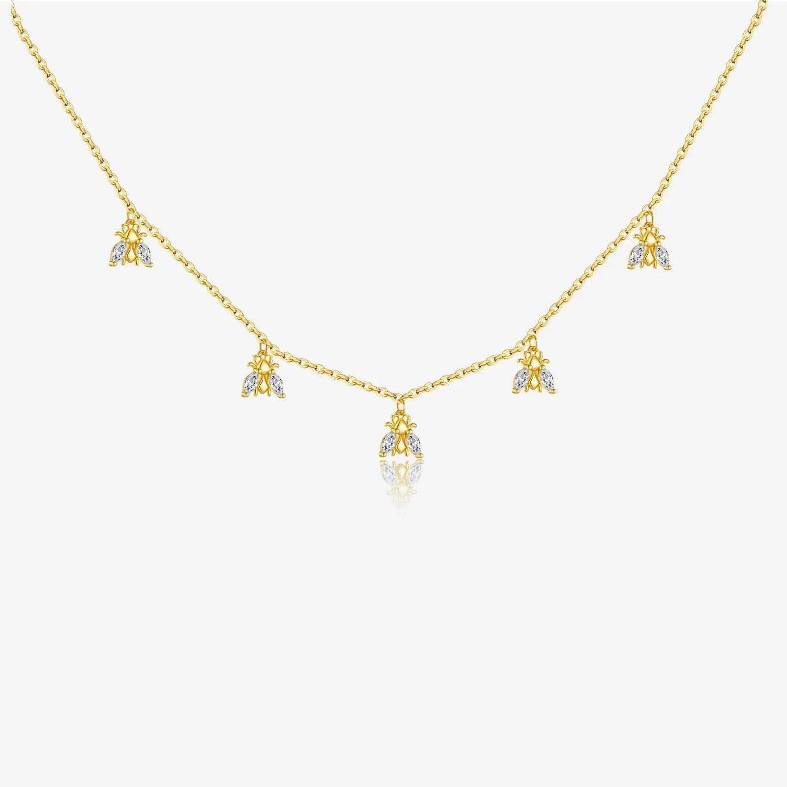 Amélie Crystal Bee Necklace