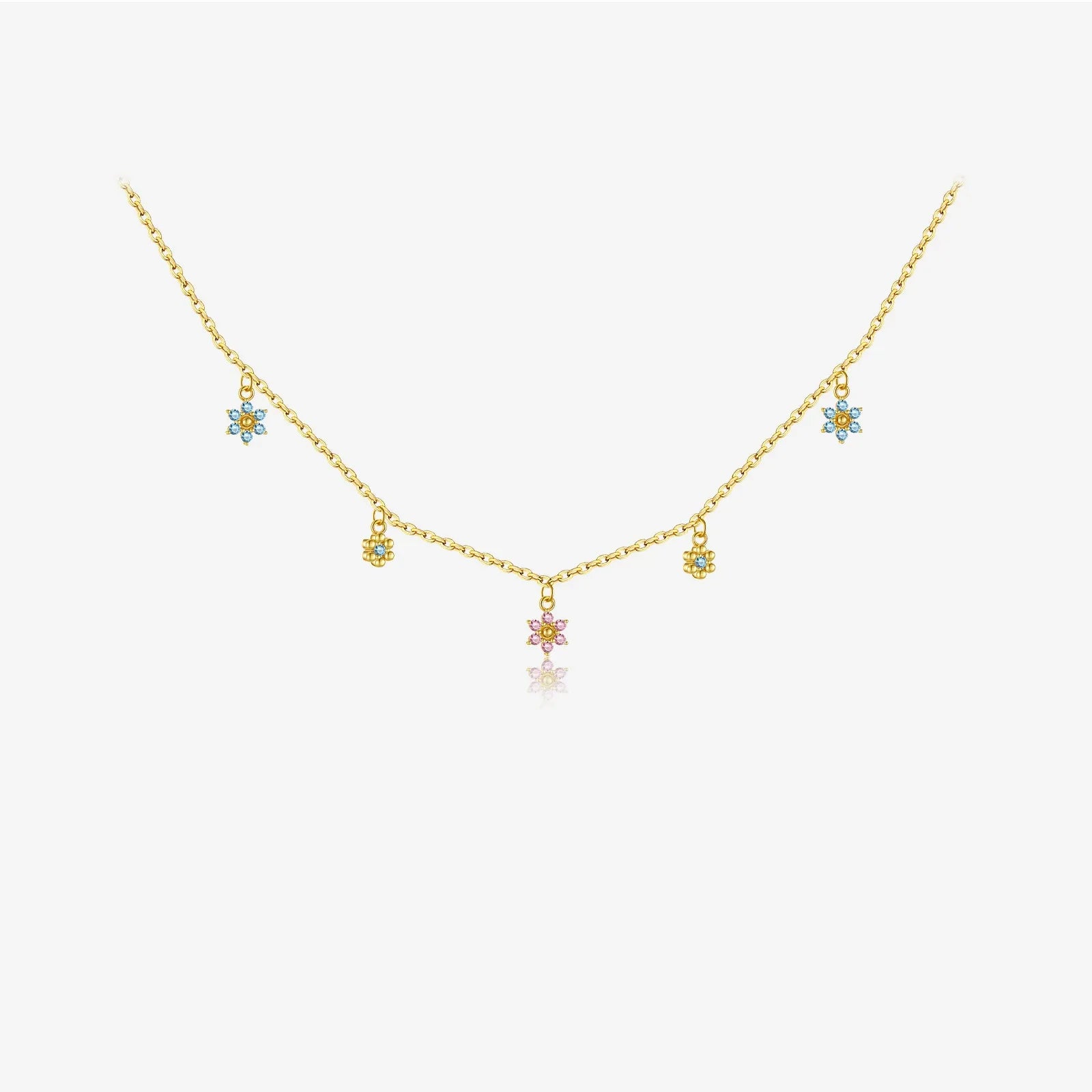 Sofia Blossom Charm Necklace