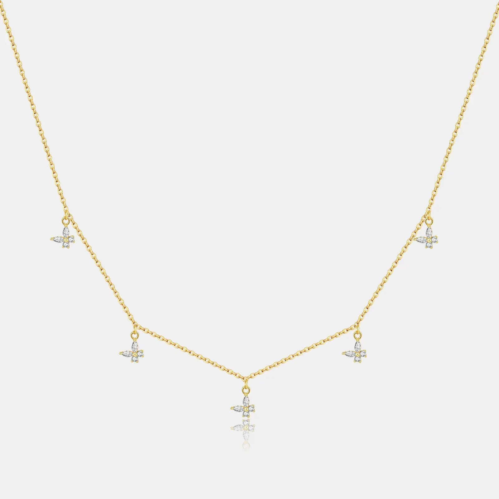 Amélie Crystal Buterfly Necklace