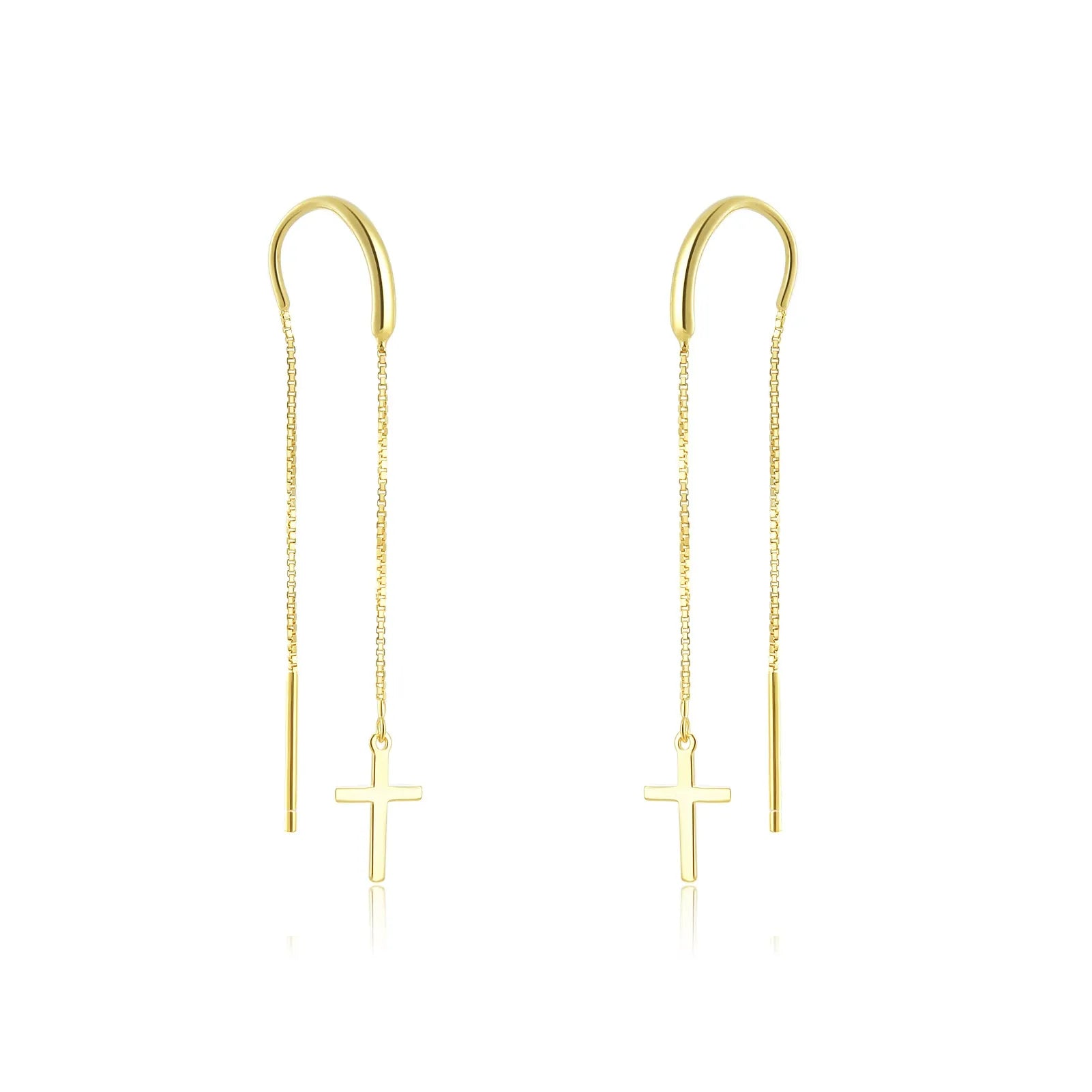 Camille Cross Chain Earrings