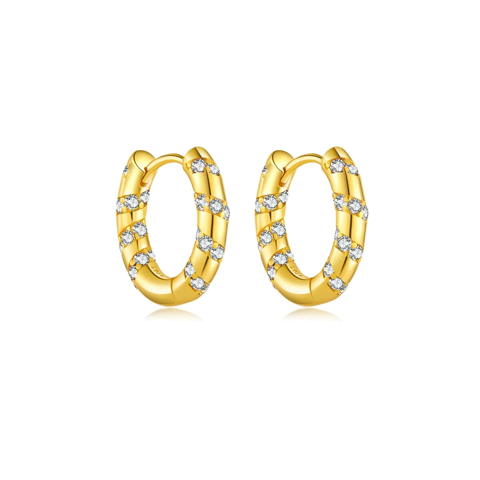 Juliette Crystals Hoops Earrings