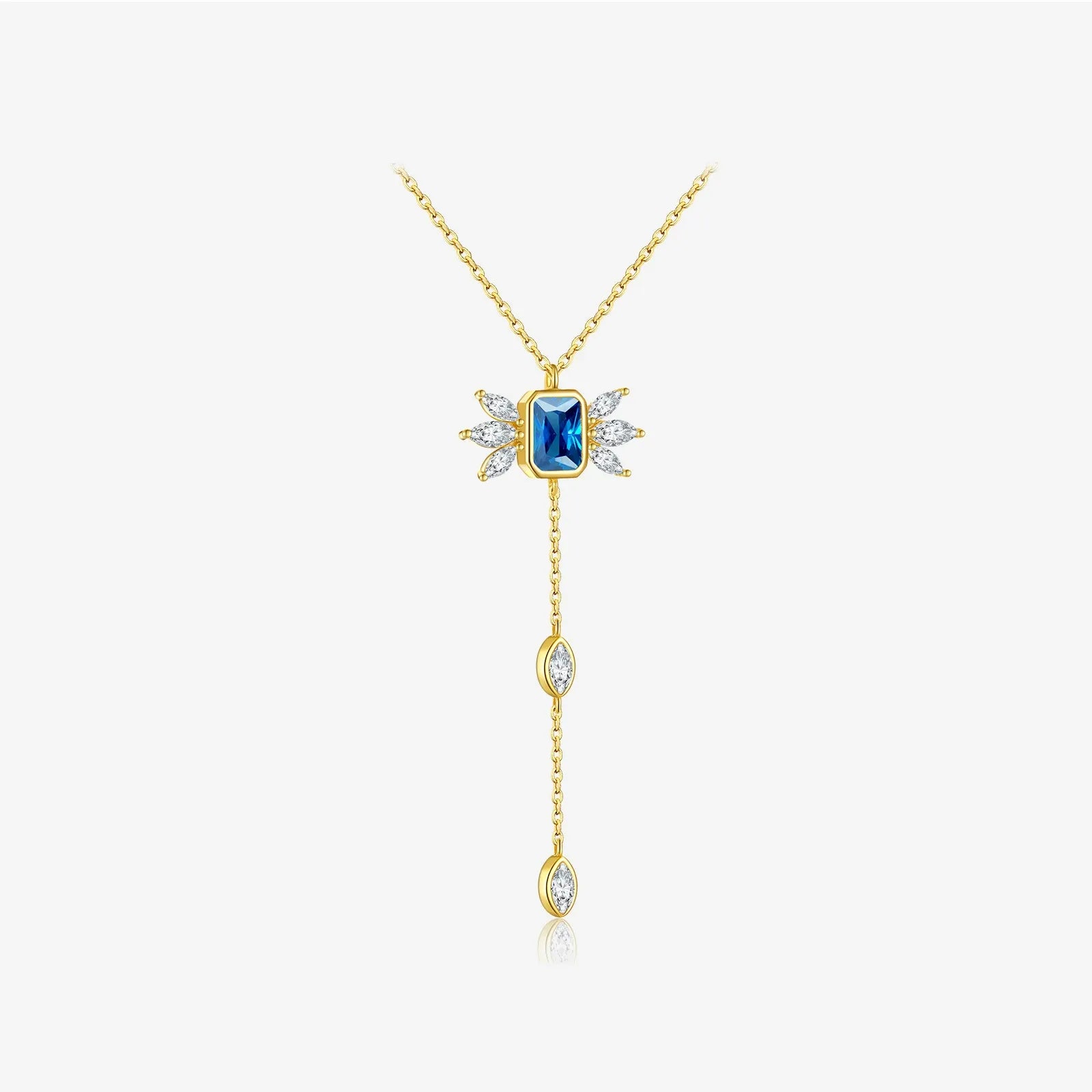 Isabella Noir Drop Necklace