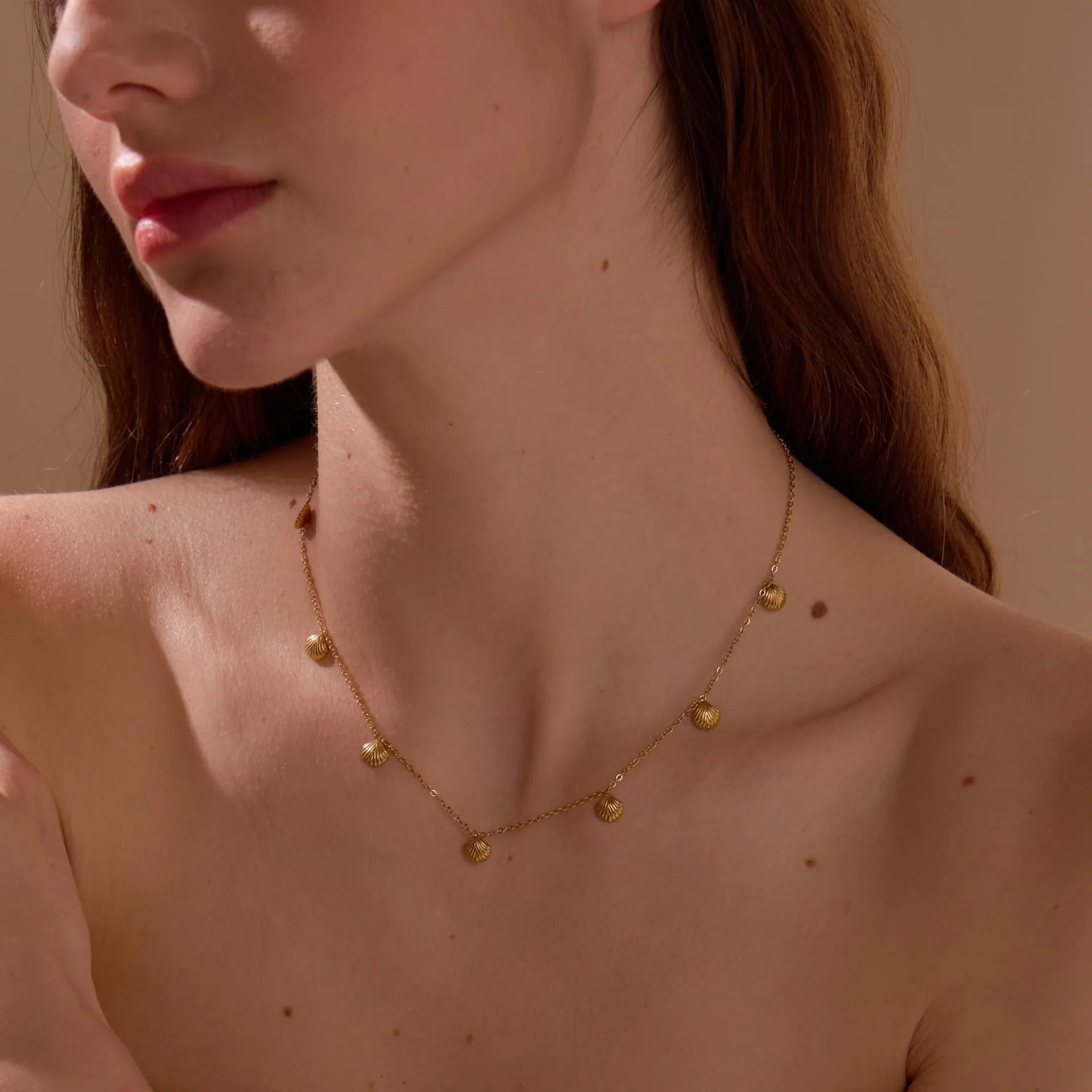 Sirena Gold Shell Necklace