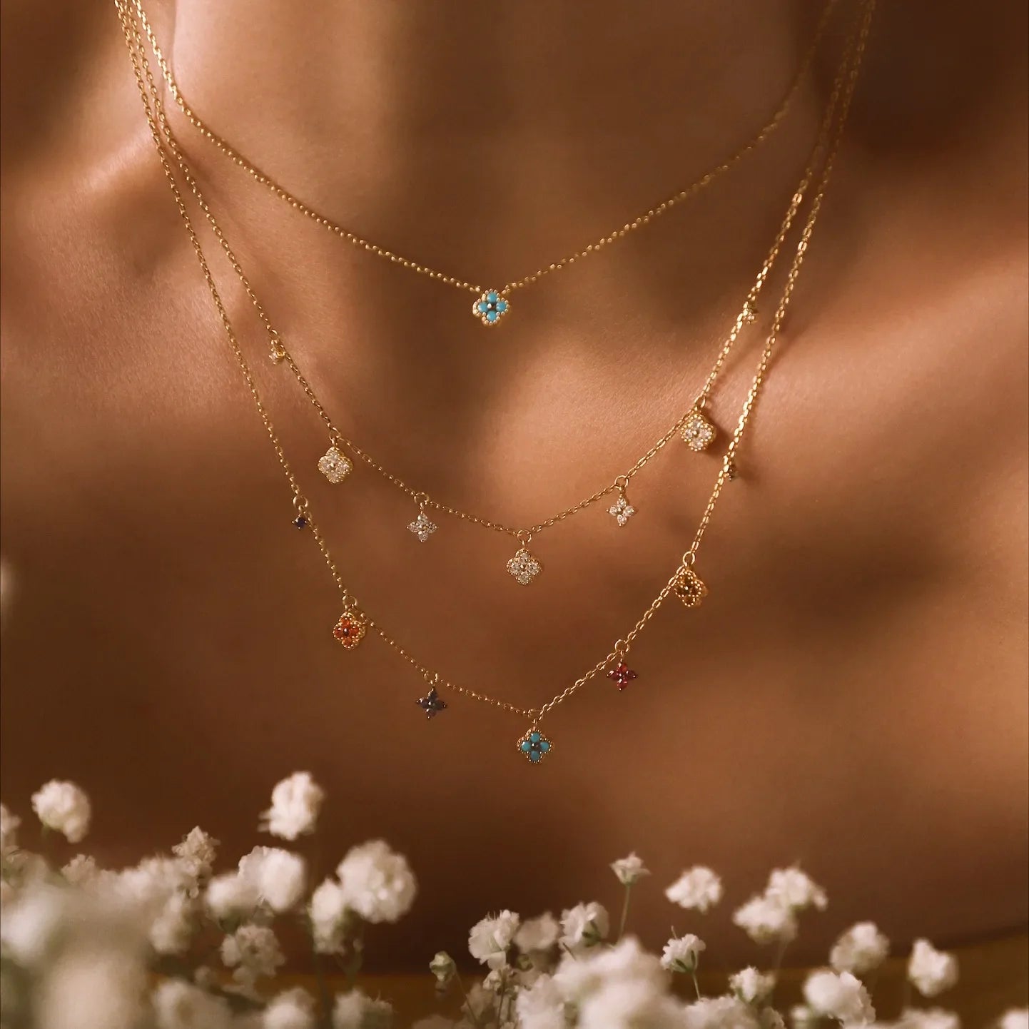 Aurélie Glimmer Charm Necklace