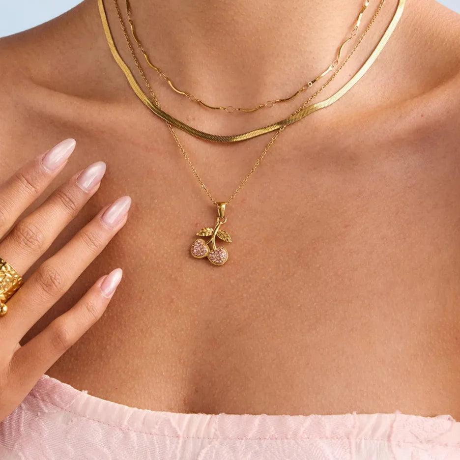 Cherry Pendant Necklace