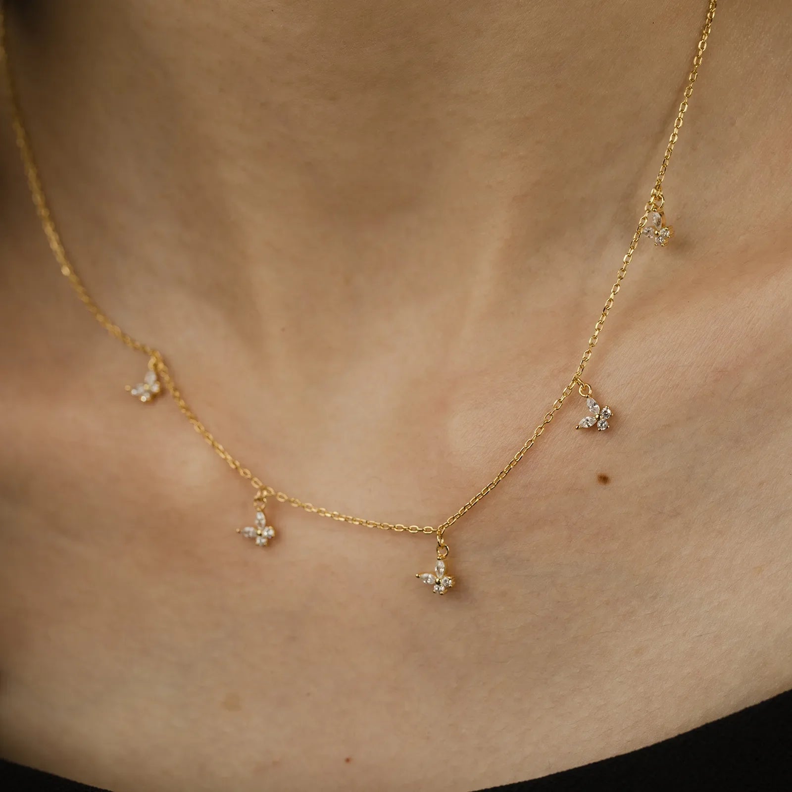 Amélie Crystal Buterfly Necklace