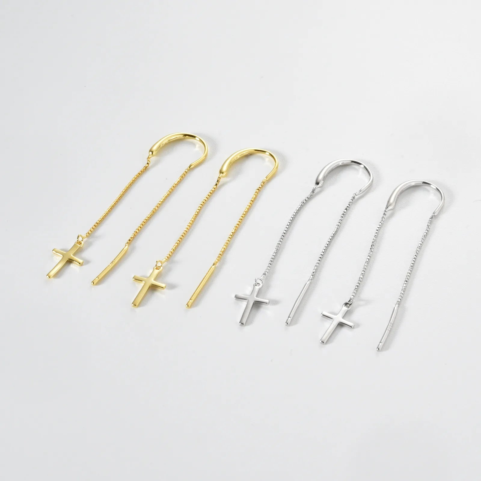 Camille Cross Chain Earrings