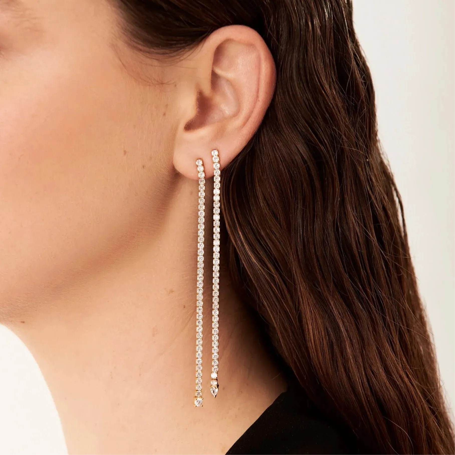 Camille Sparkling Chain Earrings