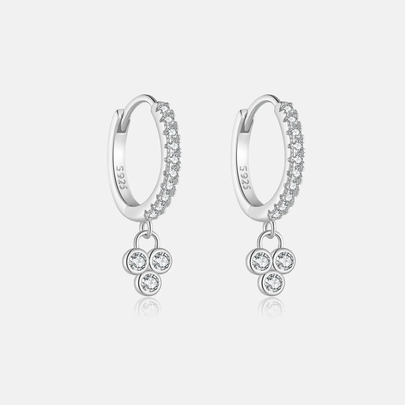Juliette Triple Stone Earrings