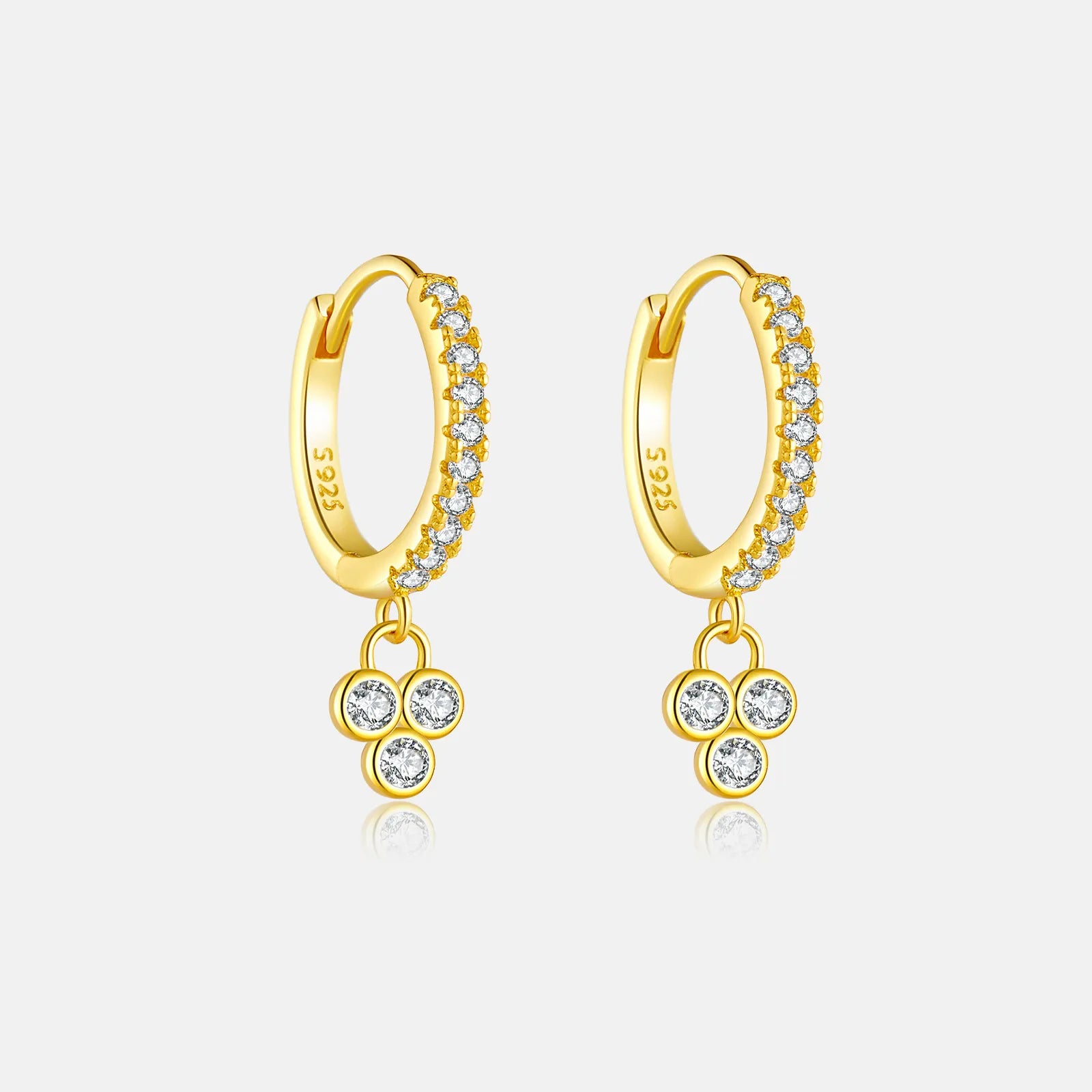 Juliette Triple Stone Earrings