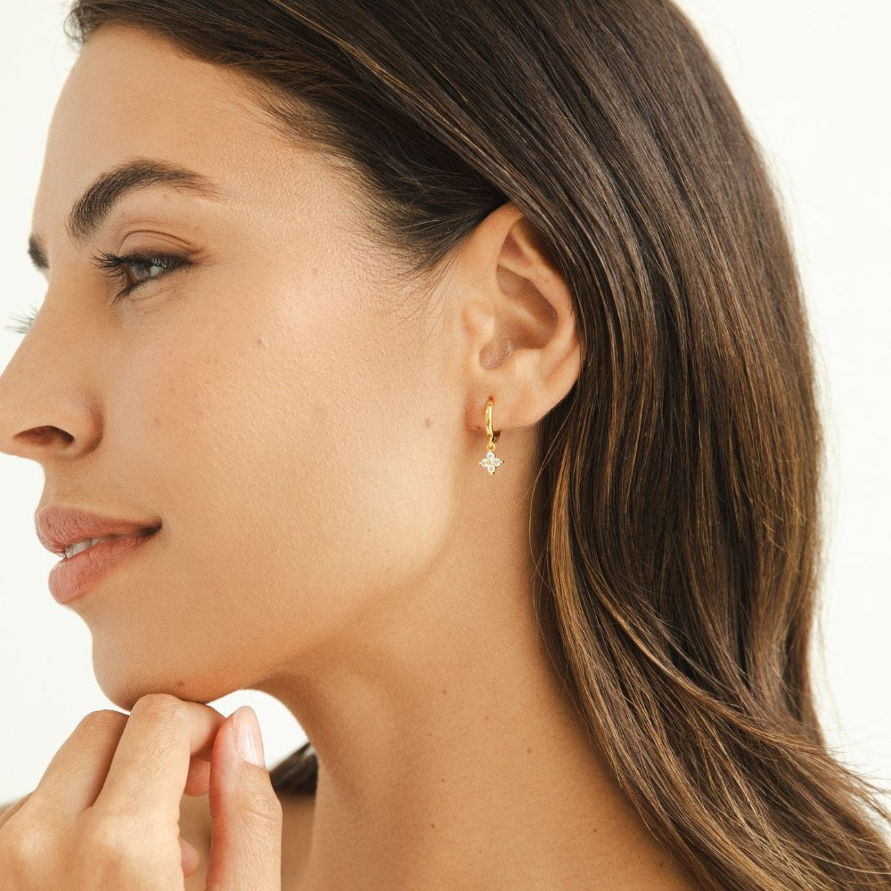 Mia Crystal Clover Earrings